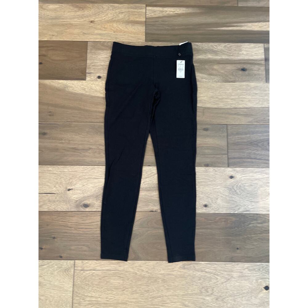 Express XS Black Stretch Leggings NWT Cotton Blend - Picture 2 of 8
